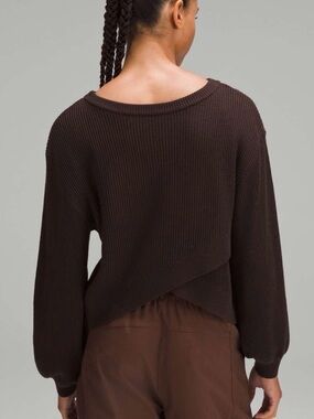 Lululemon Reversible Crossover Sweater in
Espresso